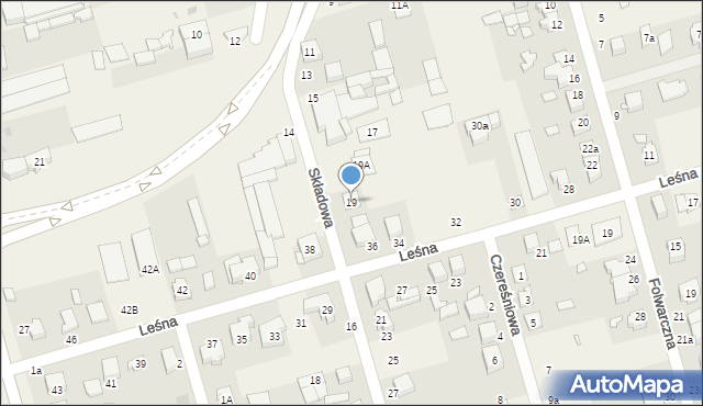 Przeźmierowo, Składowa, 19, mapa Przeźmierowo