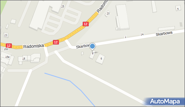 Przysucha, Skarbowa, 4, mapa Przysucha