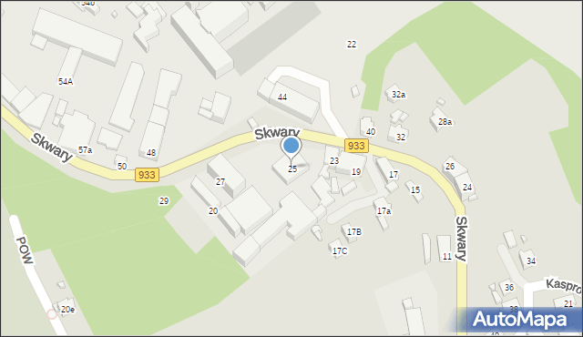 Pszów, Skwary Pawła, ks., 25, mapa Pszów