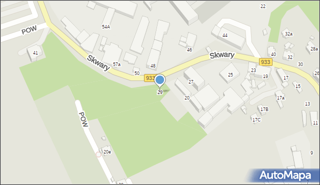 Pszów, Skwary Pawła, ks., 29, mapa Pszów