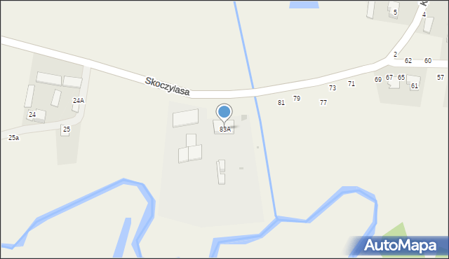 Puchaczów, Skoczylasa Stefana, 83A, mapa Puchaczów
