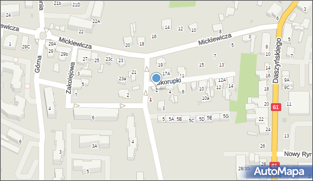 Pułtusk, Skorupki Ignacego Jana, ks., 2, mapa Pułtusk