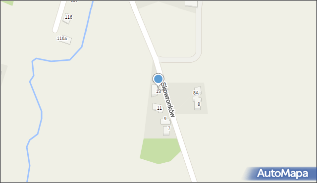 Puńców, Skowronków, 13, mapa Puńców