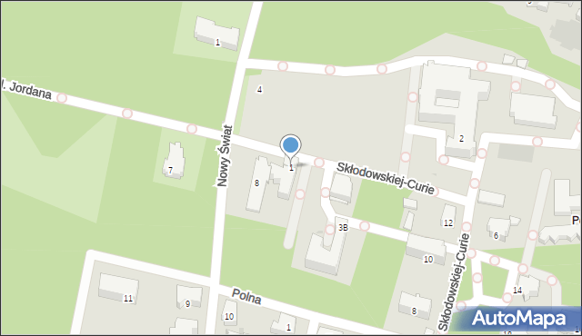 Rabka-Zdrój, Skłodowskiej-Curie Marii, 1, mapa Rabka-Zdrój