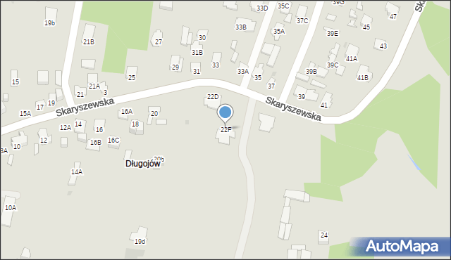 Radom, Skaryszewska, 22F, mapa Radomia