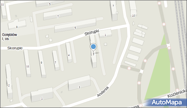 Radom, Skorupki Ignacego Jana, ks., 3, mapa Radomia