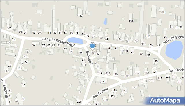 Radomsko, Skorupki Ignacego Jana, ks., 10, mapa Radomsko