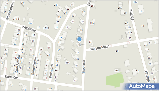 Radzionków, Skotnicka, 30, mapa Radzionków
