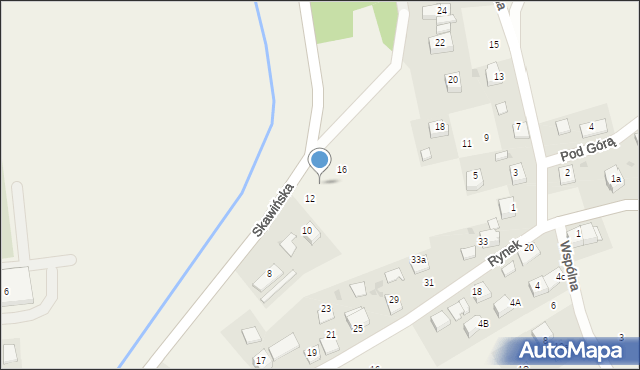 Radziszów, Skawińska, 14, mapa Radziszów