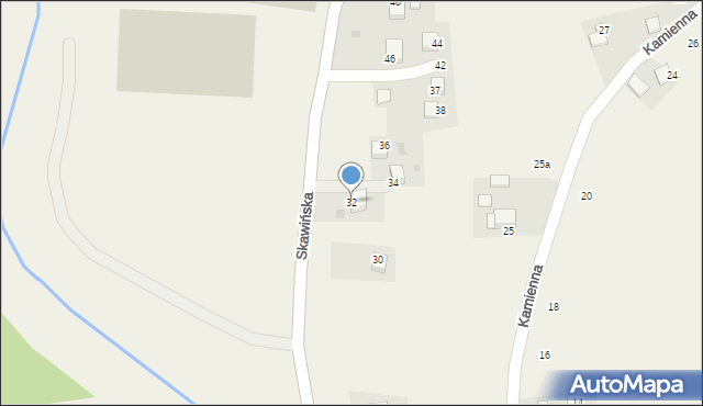 Radziszów, Skawińska, 32, mapa Radziszów