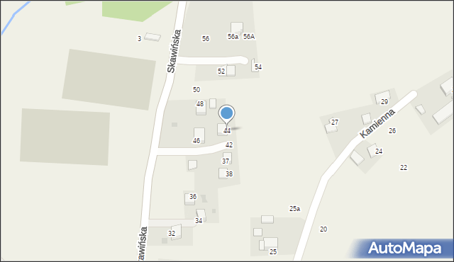 Radziszów, Skawińska, 44, mapa Radziszów