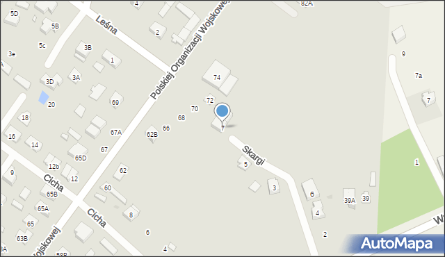 Radzymin, Skargi Piotra, ks., 7, mapa Radzymin