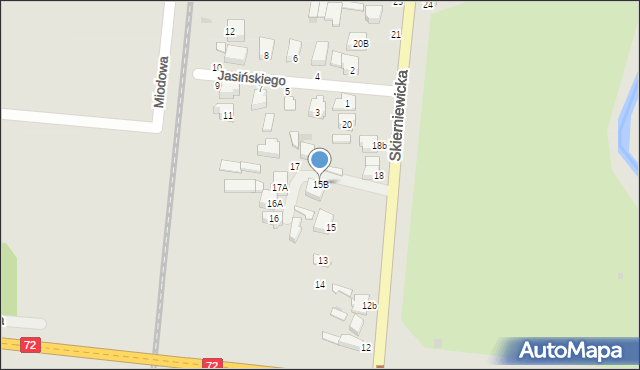 Rawa Mazowiecka, Skierniewicka, 15b, mapa Rawa Mazowiecka