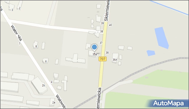 Rawa Mazowiecka, Skierniewicka, 35a, mapa Rawa Mazowiecka