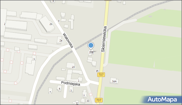 Rawa Mazowiecka, Skierniewicka, 35B, mapa Rawa Mazowiecka