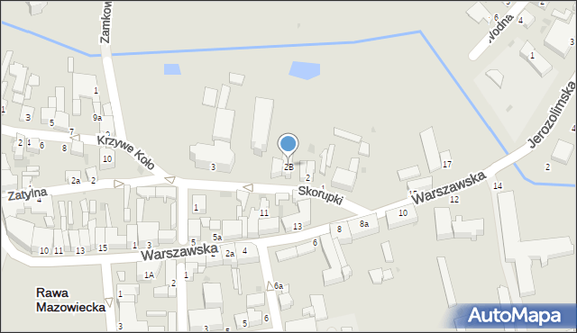 Rawa Mazowiecka, Skorupki Ignacego Jana, ks., 2B, mapa Rawa Mazowiecka