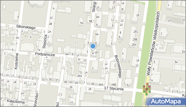 Rawicz, Skargi Piotra, ks., 4, mapa Rawicz