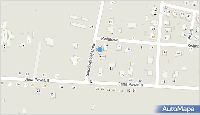 Rejowiec Fabryczny, Skłodowskiej-Curie Marii, 7, mapa Rejowiec Fabryczny