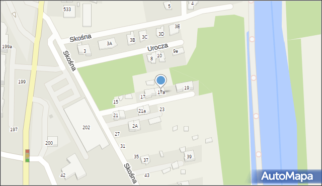 Rembelszczyzna, Skośna, 17a, mapa Rembelszczyzna