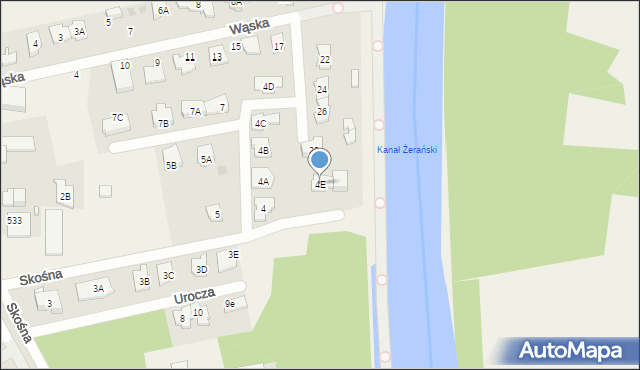 Rembelszczyzna, Skośna, 4E, mapa Rembelszczyzna