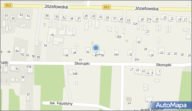 Rogóźno, Skorupki Ignacego Jana, ks., 40, mapa Rogóźno