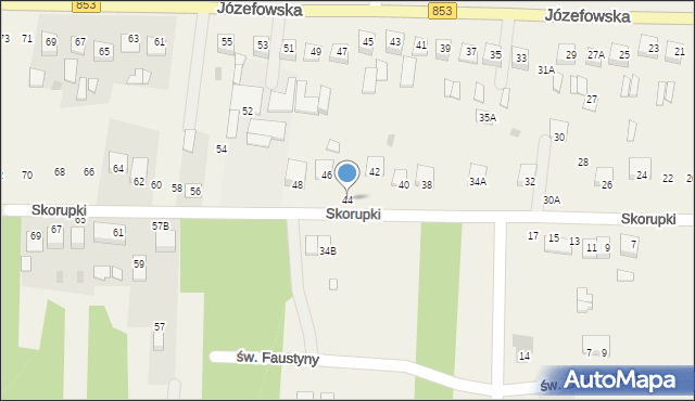 Rogóźno, Skorupki Ignacego Jana, ks., 44, mapa Rogóźno