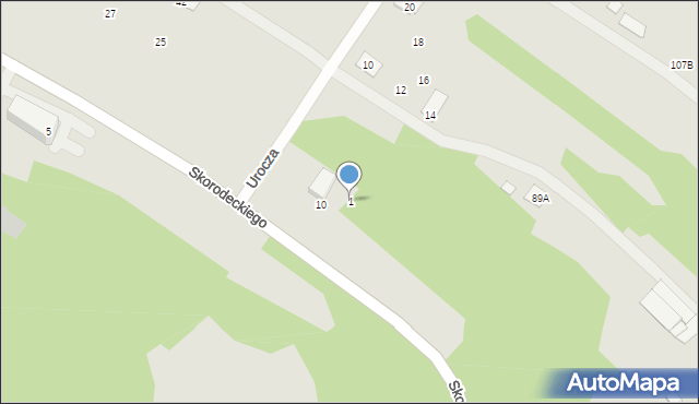 Ropczyce, Skorodeckiego Stanisława, ks., 1, mapa Ropczyce