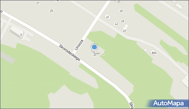 Ropczyce, Skorodeckiego Stanisława, ks., 10, mapa Ropczyce