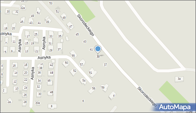 Ropczyce, Skorodeckiego Stanisława, ks., 39, mapa Ropczyce