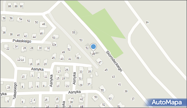 Ropczyce, Skorodeckiego Stanisława, ks., 49, mapa Ropczyce