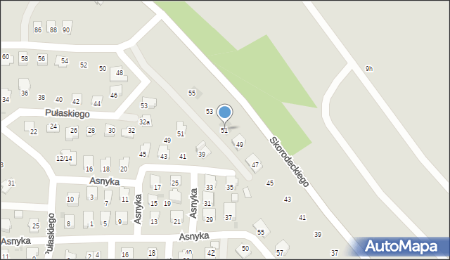 Ropczyce, Skorodeckiego Stanisława, ks., 51, mapa Ropczyce