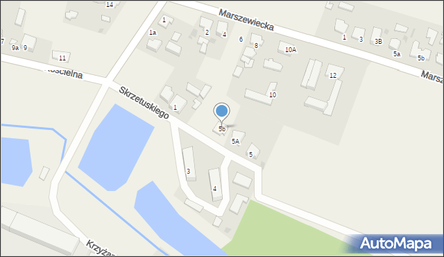 Rożnowo, Skrzetuskiego Mikołaja, 5b, mapa Rożnowo