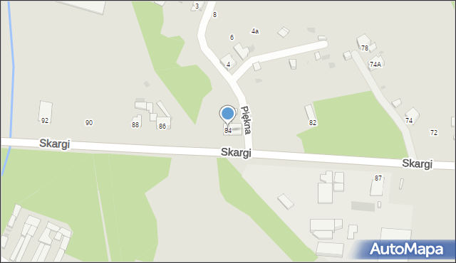 Ruda Śląska, Skargi Piotra, ks., 84, mapa Rudy Śląskiej