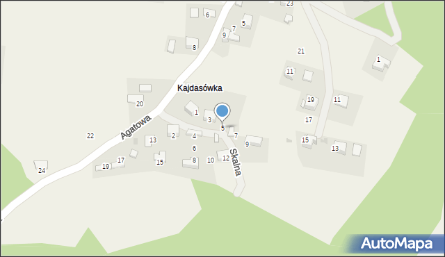 Rudno, Skalna, 5, mapa Rudno