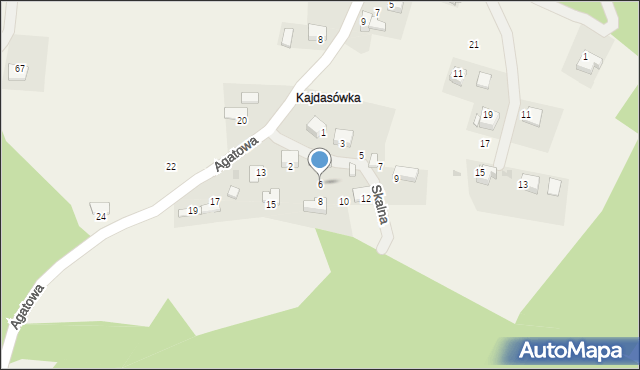 Rudno, Skalna, 6, mapa Rudno