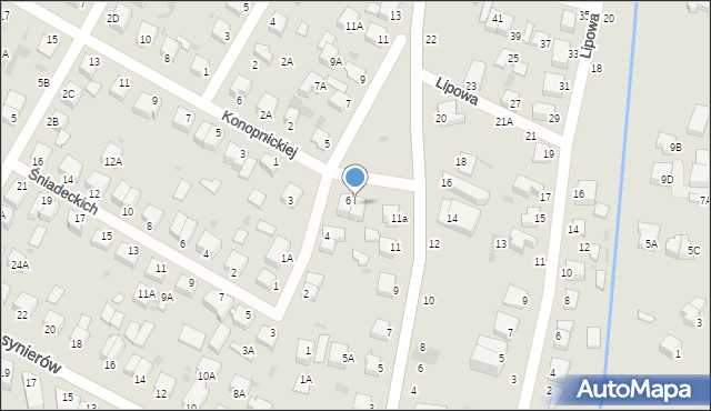 Rumia, Skłodowskiej-Curie Marii, 6A, mapa Rumia