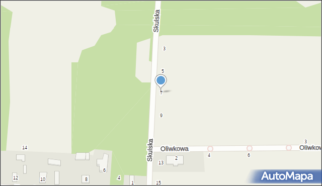 Rumianka, Skulska, 7, mapa Rumianka