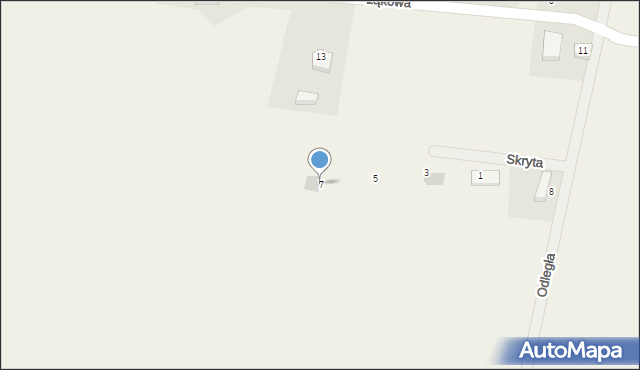 Rurzyca, Skryta, 7, mapa Rurzyca