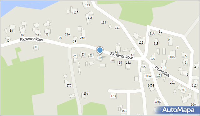 Rybnik, Skowronków, 19, mapa Rybnika