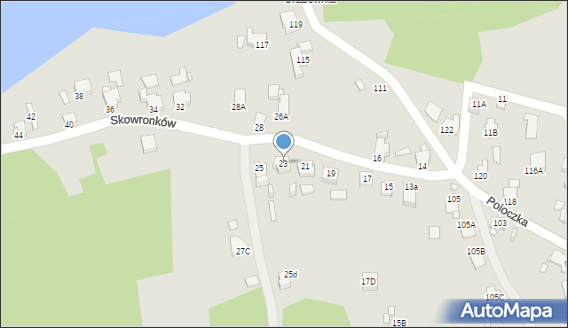 Rybnik, Skowronków, 23, mapa Rybnika