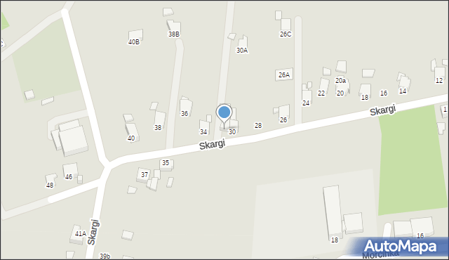 Rybnik, Skargi Piotra, ks., 32, mapa Rybnika
