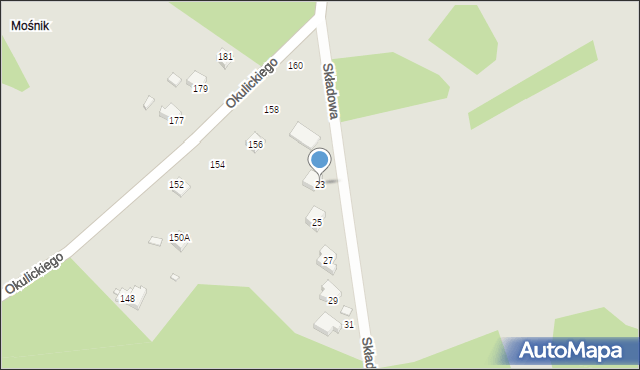 Rybnik, Składowa, 23, mapa Rybnika