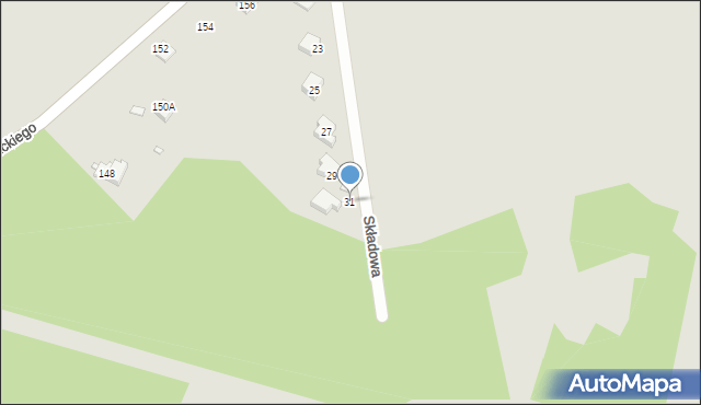 Rybnik, Składowa, 31, mapa Rybnika