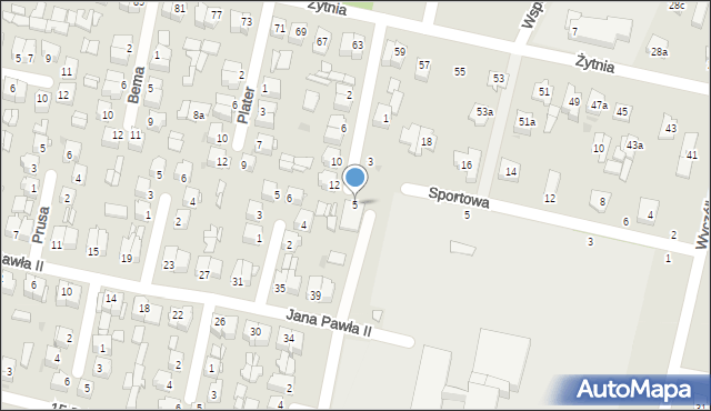 Ryki, Skłodowskiej-Curie Marii, 5, mapa Ryki