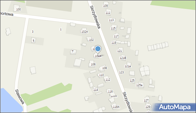 Rzerzęczyce, Skrzydlowska, 104A, mapa Rzerzęczyce