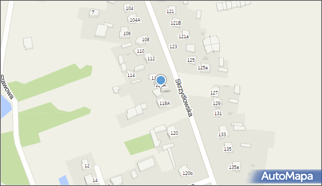 Rzerzęczyce, Skrzydlowska, 118, mapa Rzerzęczyce