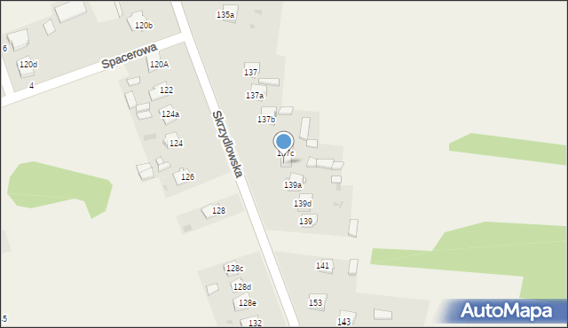 Rzerzęczyce, Skrzydlowska, 139c, mapa Rzerzęczyce