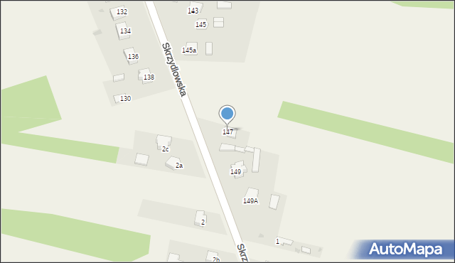 Rzerzęczyce, Skrzydlowska, 147, mapa Rzerzęczyce