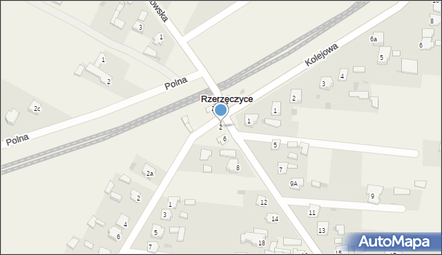 Rzerzęczyce, Skrzydlowska, 2, mapa Rzerzęczyce