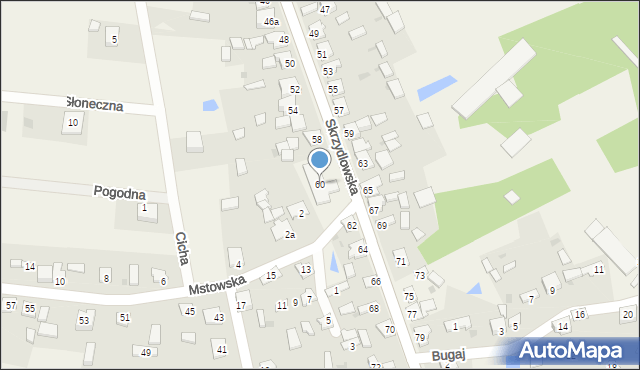 Rzerzęczyce, Skrzydlowska, 60, mapa Rzerzęczyce